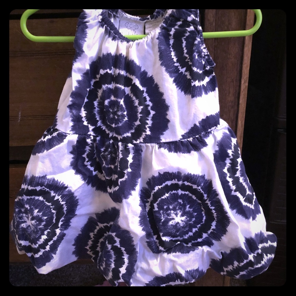 Tie dye dress with diaper cover